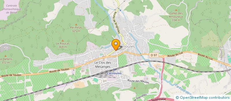 localisation de l'entreprise MONSIEUR GUILLAUME DHENNIN  CARNOULES