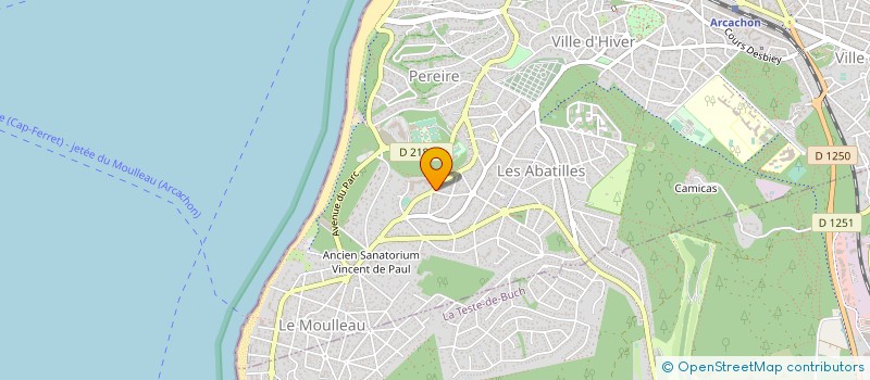 localisation de l'entreprise MONSIEUR GUILLAUME DIE  ARCACHON