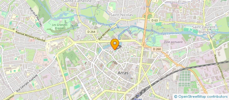 localisation de l'entreprise MONSIEUR GUILLAUME DINDIN à ARRAS