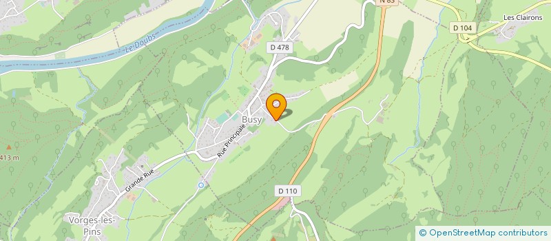 localisation de l'entreprise MONSIEUR GUILLAUME DODANE  BUSY