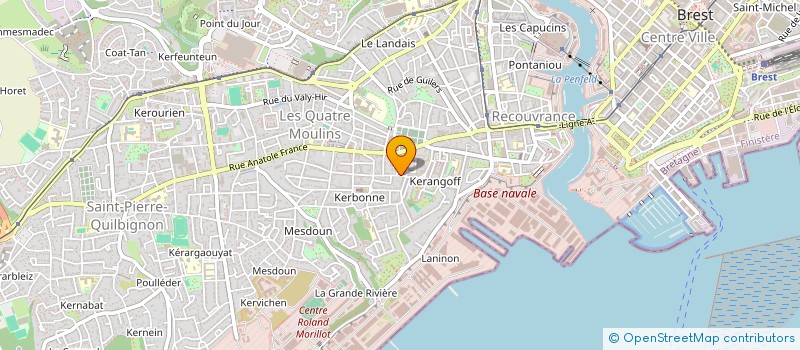 localisation de l'entreprise MONSIEUR GUILLAUME DONGUY à BREST
