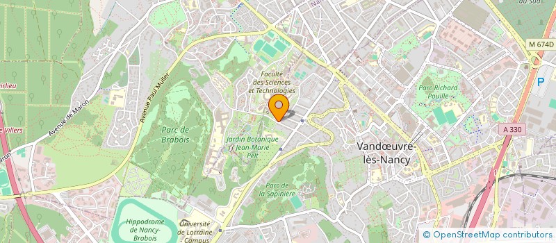 localisation de l'entreprise MONSIEUR GUILLAUME DORADOUX  VANDUVRE-LES-NANCY