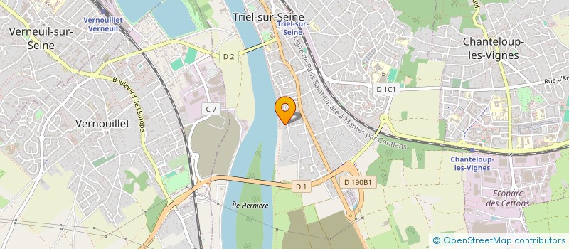 localisation de l'entreprise MONSIEUR GUILLAUME DOS SANTOS à TRIEL-SUR-SEINE