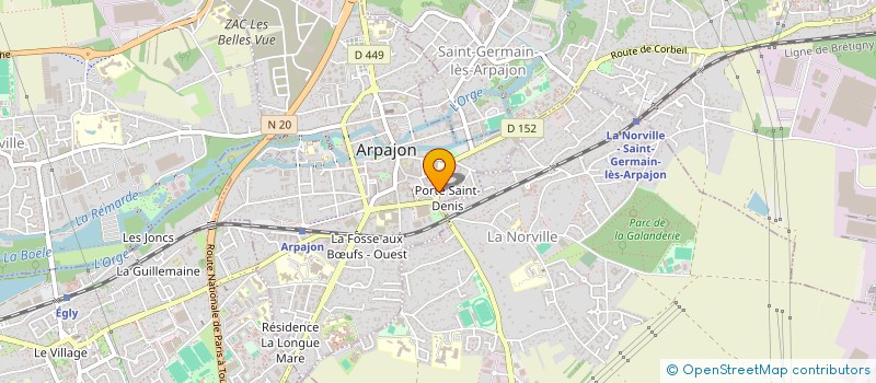 localisation de l'entreprise MONSIEUR GUILLAUME DOUCET  ARPAJON