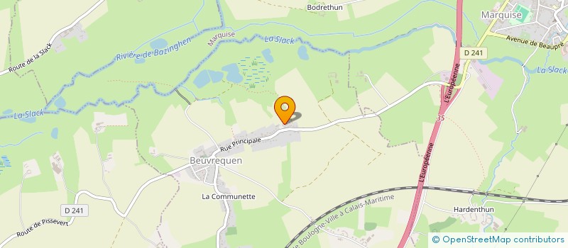 localisation de l'entreprise MONSIEUR GUILLAUME DOUCHET  BEUVREQUEN