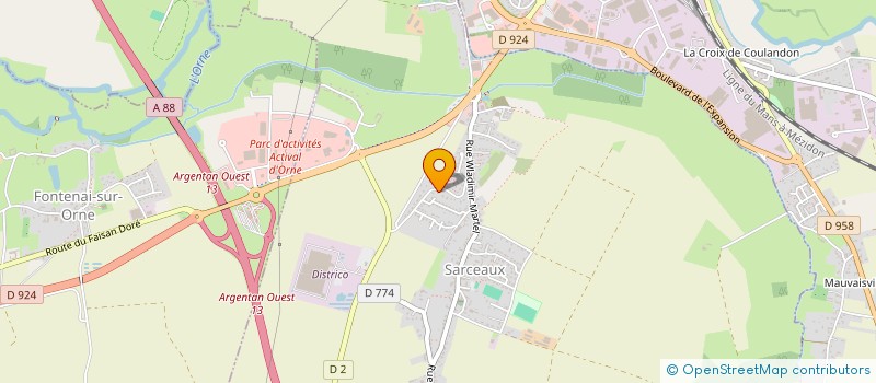 localisation de l'entreprise MONSIEUR GUILLAUME DOUET à SARCEAUX