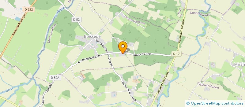 localisation de l'entreprise MONSIEUR GUILLAUME DOUSSAT  BOISSEDE
