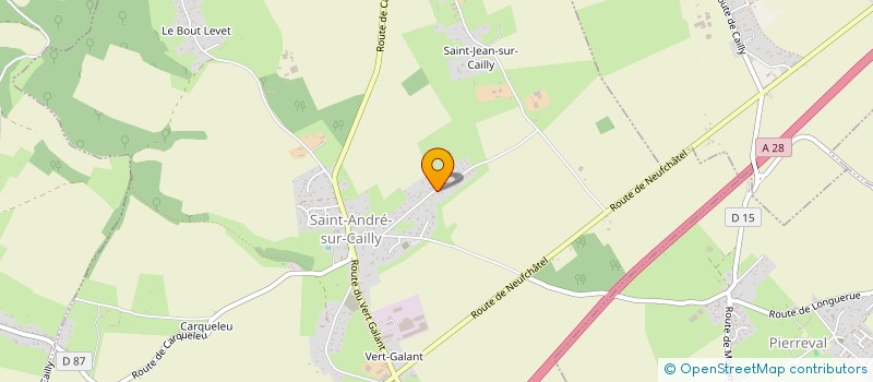 localisation de l'entreprise MONSIEUR GUILLAUME DOUTEAUX  SAINT-ANDRE-SUR-CAILLY