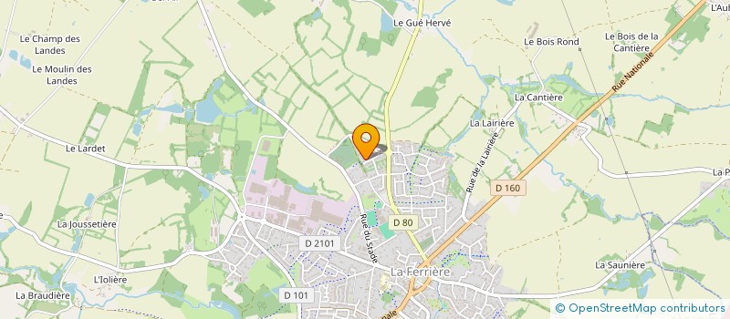 localisation de l'entreprise MONSIEUR GUILLAUME DRAPEAU  LA FERRIERE