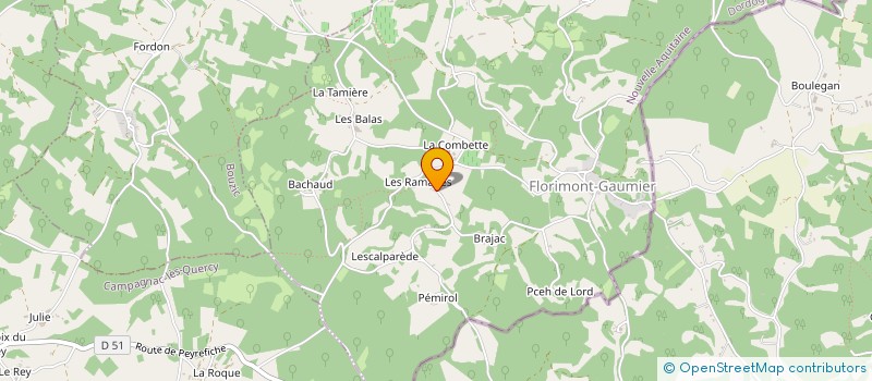 localisation de l'entreprise MONSIEUR GUILLAUME DROUILLAND  FLORIMONT-GAUMIER