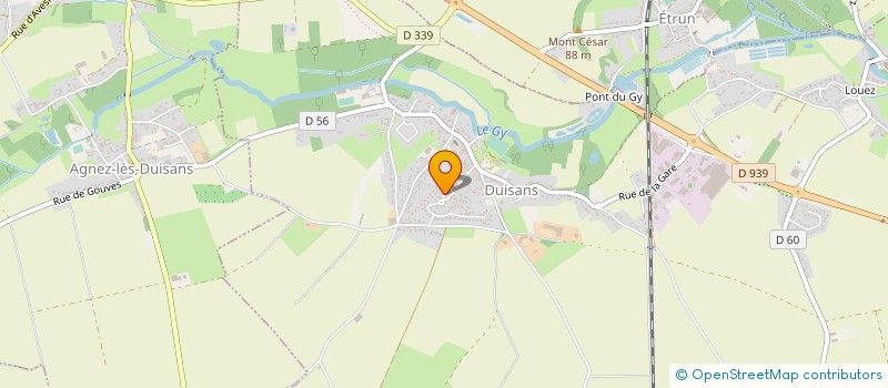 localisation de l'entreprise MONSIEUR GUILLAUME DUBOIS  DUISANS