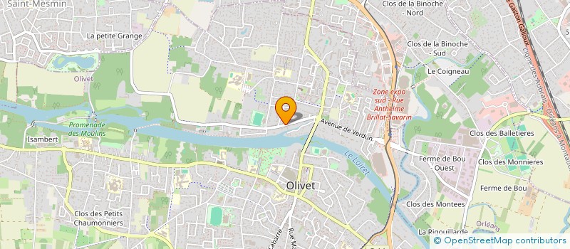 localisation de l'entreprise MONSIEUR GUILLAUME DUBROCA  OLIVET