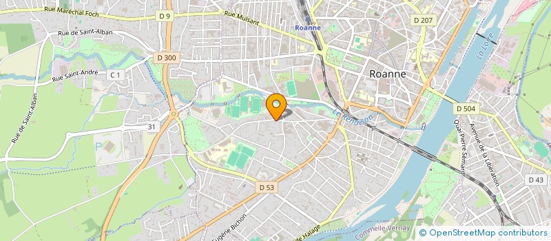 localisation de l'entreprise MONSIEUR GUILLAUME DUCROT  ROANNE