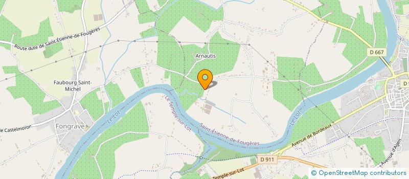 localisation de l'entreprise MONSIEUR GUILLAUME DUFAU  SAINT-ETIENNE-DE-FOUGERES