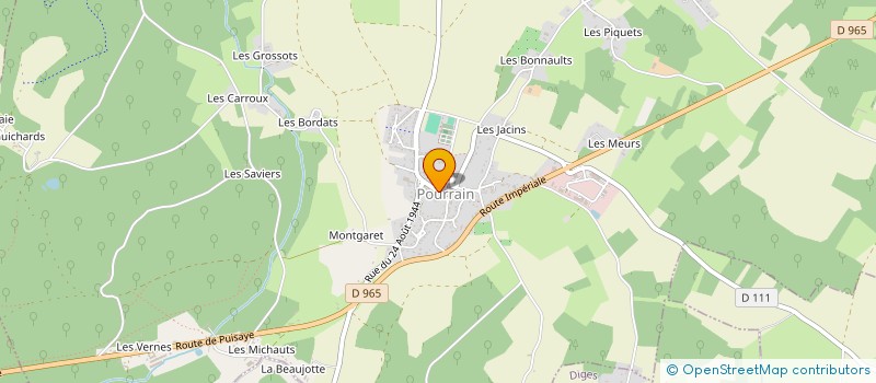 localisation de l'entreprise MONSIEUR GUILLAUME DUFOUR  POURRAIN