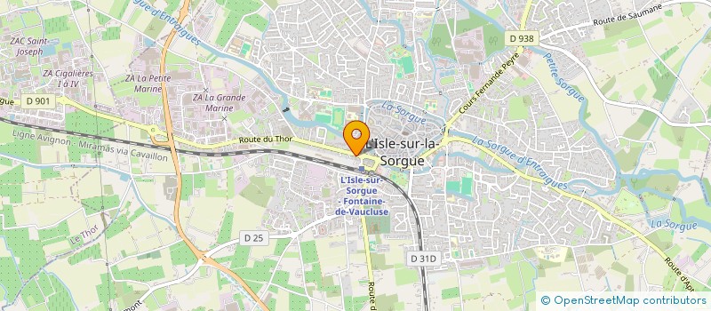 localisation de l'entreprise MONSIEUR GUILLAUME DUFOURNAUD  L'ISLE-SUR-LA-SORGUE