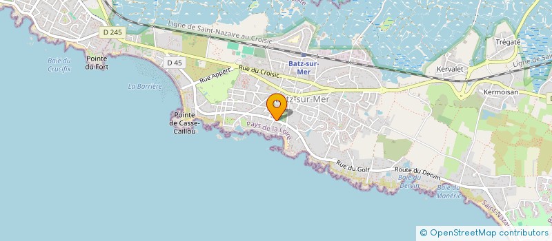 localisation de l'entreprise MONSIEUR GUILLAUME DUFRANCATEL  BATZ-SUR-MER