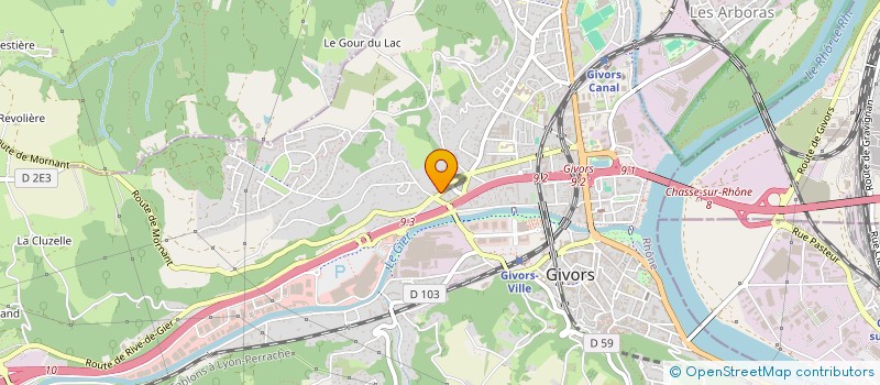 localisation de l'entreprise MONSIEUR GUILLAUME DUHART  GIVORS