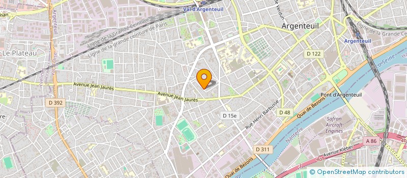 localisation de l'entreprise MONSIEUR GUILLAUME DULAC  ARGENTEUIL