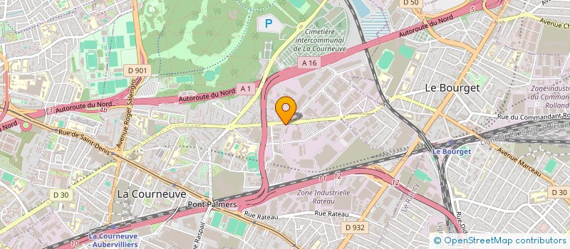 localisation de l'entreprise MONSIEUR GUILLAUME DUPART à LA COURNEUVE