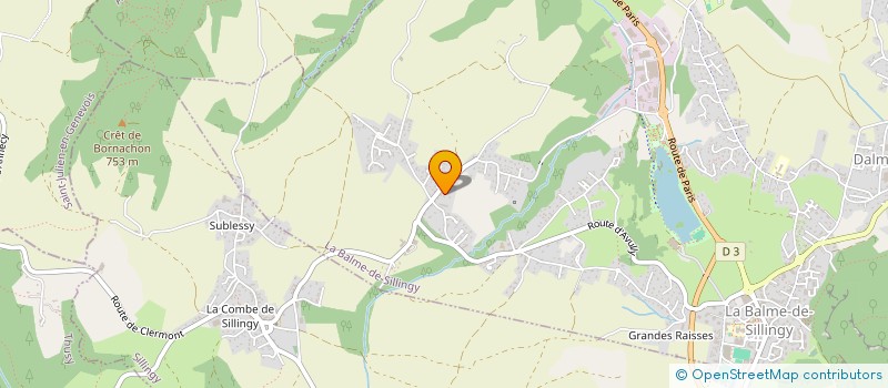 localisation de l'entreprise MONSIEUR GUILLAUME DUPERRAY  LA BALME-DE-SILLINGY