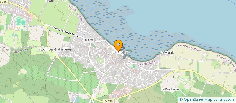 localisation de l'entreprise MONSIEUR GUILLAUME DUPONT  LA FLOTTE