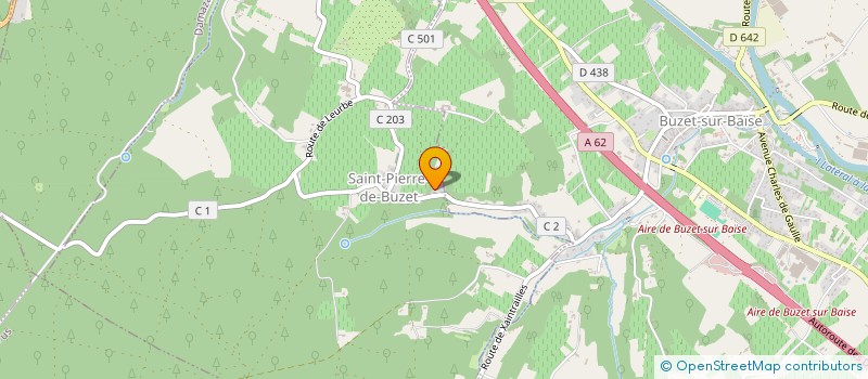 localisation de l'entreprise MONSIEUR GUILLAUME DUPRAT  SAINT-PIERRE-DE-BUZET