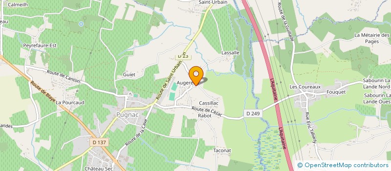 localisation de l'entreprise MONSIEUR GUILLAUME DUPUY  PUGNAC