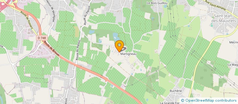 localisation de l'entreprise MONSIEUR GUILLAUME DURAND  LES GARENNES SUR LOIRE