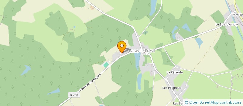 localisation de l'entreprise MONSIEUR GUILLAUME DUROT à PARAY-LE-FRESIL