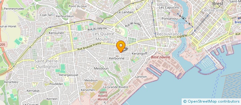 localisation de l'entreprise MONSIEUR GUILLAUME DUVAL à BREST