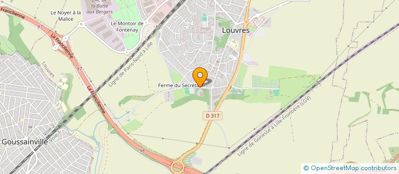 localisation de l'entreprise MONSIEUR GUILLAUME ECHEVIN  LOUVRES