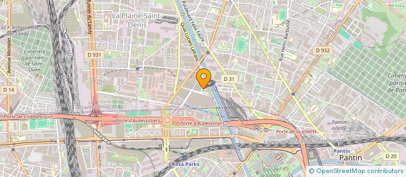 localisation de l'entreprise MONSIEUR GUILLAUME EHRHARDT  AUBERVILLIERS