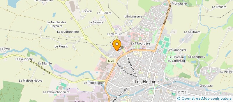 localisation de l'entreprise MONSIEUR GUILLAUME ENFREIN à LES HERBIERS