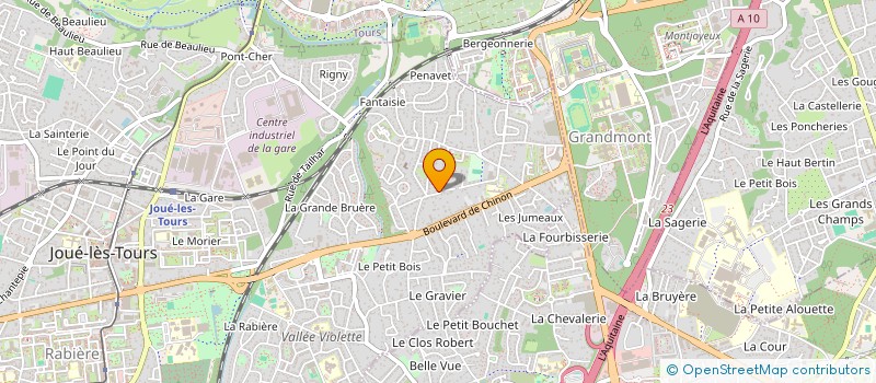 localisation de l'entreprise MONSIEUR GUILLAUME ETLIN  JOUE-LES-TOURS