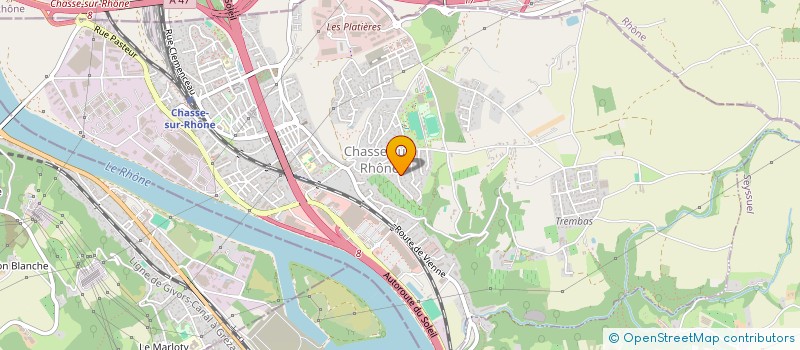 localisation de l'entreprise MONSIEUR GUILLAUME EUTHINE  CHASSE-SUR-RHONE