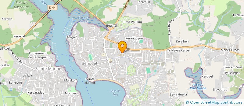 localisation de l'entreprise MONSIEUR GUILLAUME FALZON  BENODET