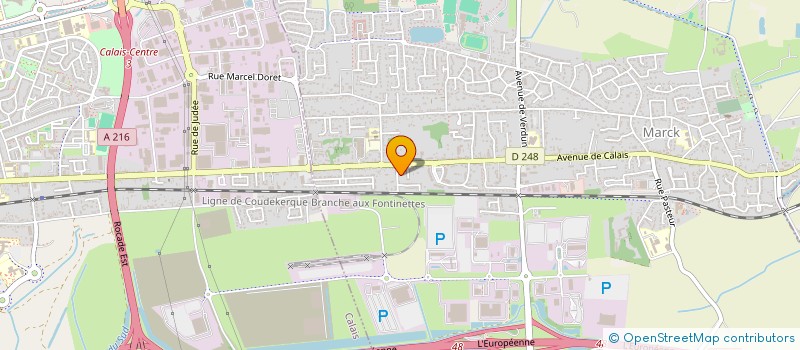 localisation de l'entreprise MONSIEUR GUILLAUME FAUCOEUR  CALAIS