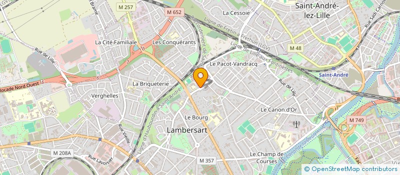 localisation de l'entreprise MONSIEUR GUILLAUME FAUCOMPREZ à LAMBERSART