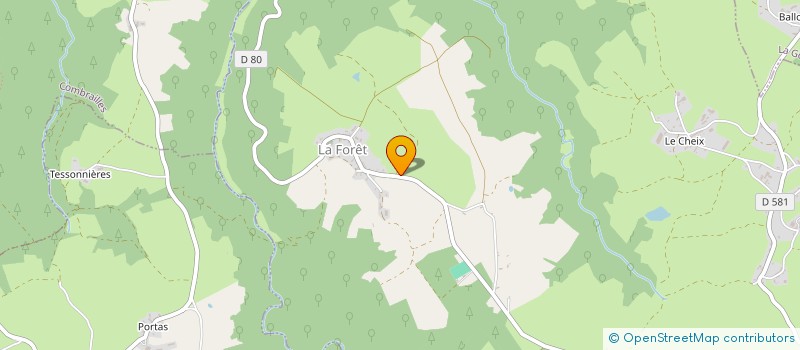 localisation de l'entreprise MONSIEUR GUILLAUME FAURE  CISTERNES-LA-FORET