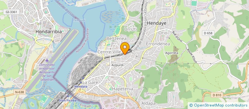 localisation de l'entreprise MONSIEUR GUILLAUME FAURY à HENDAYE