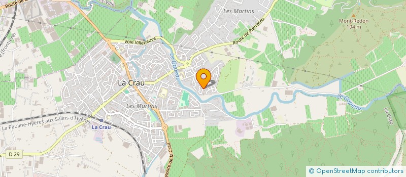 localisation de l'entreprise MONSIEUR GUILLAUME FAUVEAU  LA CRAU