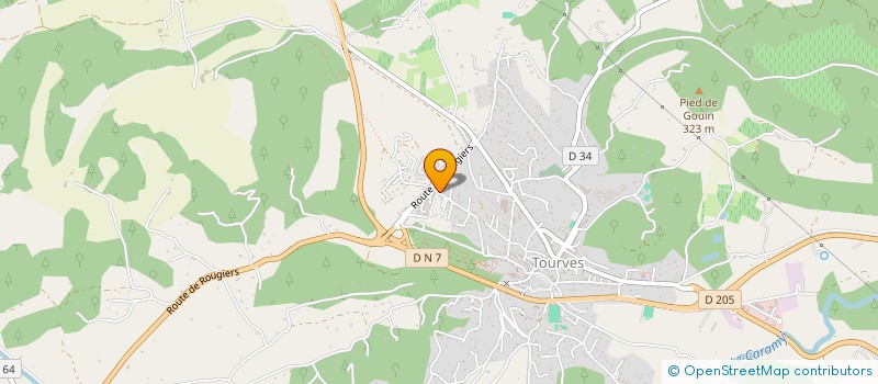 localisation de l'entreprise MONSIEUR GUILLAUME FAVREAU  TOURVES