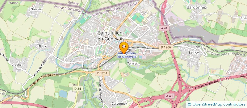 localisation de l'entreprise MONSIEUR GUILLAUME FAYOT  SAINT-JULIEN-EN-GENEVOIS