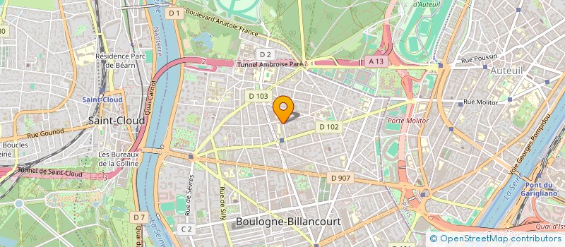 localisation de l'entreprise MONSIEUR GUILLAUME FENET à BOULOGNE-BILLANCOURT