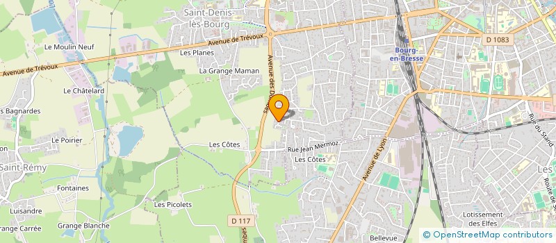 localisation de l'entreprise MONSIEUR GUILLAUME FERRAND à SAINT-DENIS-LES-BOURG