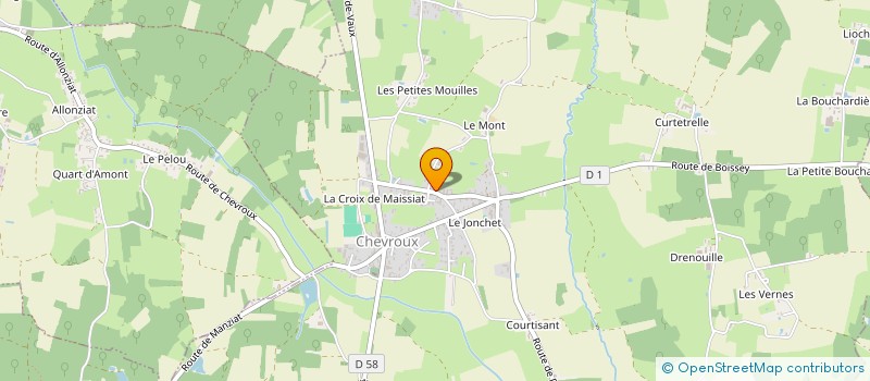 localisation de l'entreprise MONSIEUR GUILLAUME FERREIRA  CHEVROUX