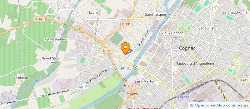 localisation de l'entreprise MONSIEUR GUILLAUME FLEURANCEAU à COGNAC