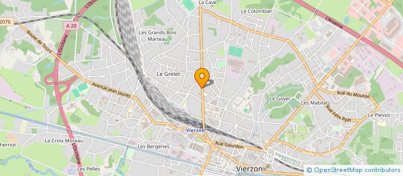 localisation de l'entreprise MONSIEUR GUILLAUME FLEURY  VIERZON