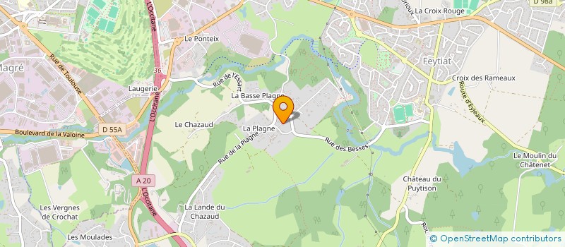 localisation de l'entreprise MONSIEUR GUILLAUME FLINOIS à FEYTIAT